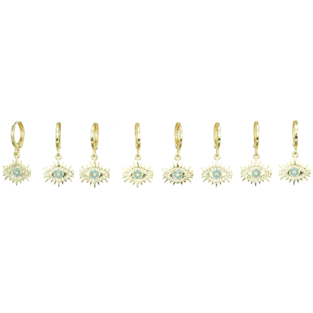 Evil Eye Wrap Earrings